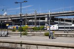 TGV and a regional rain sit at Nice-Ville Station